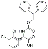 (S)-(2,3-DICHLORO-PHENYL)-[(9H-FLUOREN-9-YLMETHOXYCARBONYLAMINO)]-ACETIC ACID Struktur