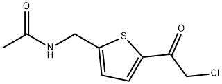 N-[[5-(2-CHLOROACETYL)THIEN-2-YL]METHYL]ACETAMIDE Struktur