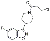 1,2-BENZISOXAZOLE, 3-[1-(3-CHLORO-1-OXOPROPYL)-4-PIPERIDINYL]-5-FLUORO- Struktur