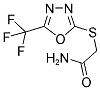 2-([5-(TRIFLUOROMETHYL)-1,3,4-OXADIAZOL-2-YL]SULFANYL)ACETAMIDE Struktur