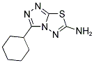 3-CYCLOHEXYL[1,2,4]TRIAZOLO[3,4-B][1,3,4]THIADIAZOL-6-AMINE Struktur