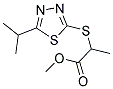 METHYL 2-[(5-ISOPROPYL-1,3,4-THIADIAZOL-2-YL)SULFANYL]PROPANOATE Struktur