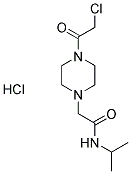 2-[4-(CHLOROACETYL)PIPERAZIN-1-YL]-N-ISOPROPYLACETAMIDE HYDROCHLORIDE Struktur