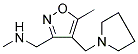 N-METHYL[5-METHYL-4-(1-PYRROLIDINYLMETHYL)-3-ISOXAZOLYL]METHANAMINE Struktur