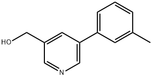 (5-M-TOLYLPYRIDIN-3-YL)METHANOL Struktur