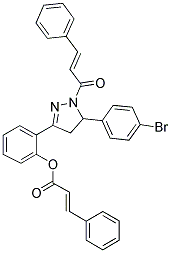 2-(5-(4-BROMOPHENYL)-1-CINNAMOYL-4,5-DIHYDRO-1H-PYRAZOL-3-YL)PHENYL CINNAMATE Struktur