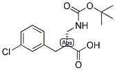 (R)-2-(TERT-BUTOXYCARBONYLAMINO-METHYL)-3-(3-CHLORO-PHENYL)-PROPIONIC ACID Struktur