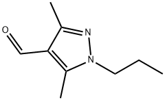 3,5-DIMETHYL-1-PROPYL-1H-PYRAZOLE-4-CARBALDEHYDE Struktur