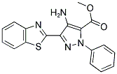 METHYL 4-AMINO-3-(1,3-BENZOTHIAZOL-2-YL)-1-PHENYL-1H-PYRAZOLE-5-CARBOXYLATE Struktur