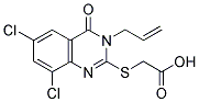 (3-ALLYL-6,8-DICHLORO-4-OXO-3,4-DIHYDRO-QUINAZOLIN-2-YLSULFANYL)-ACETIC ACID Struktur