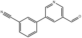 3-(5-FORMYLPYRIDIN-3-YL)BENZONITRILE Struktur