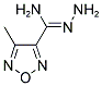 4-METHYL-1,2,5-OXADIAZOLE-3-CARBOHYDRAZONAMIDE Struktur