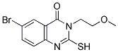 6-BROMO-2-MERCAPTO-3-(2-METHOXYETHYL)QUINAZOLIN-4(3H)-ONE Struktur