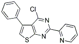 4-CHLORO-5-PHENYL-2-PYRIDIN-2-YLTHIENO[2,3-D]PYRIMIDINE Struktur