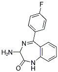 3-AMINO-5-(4-FLUORO-PHENYL)-1,3-DIHYDRO-BENZO[E][1,4]DIAZEPIN-2-ONE Struktur