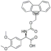 (R)-(3,4-DIMETHOXY-PHENYL)-[(9H-FLUOREN-9-YLMETHOXYCARBONYLAMINO)]-ACETIC ACID Struktur