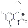 8-CHLORO-6-IODO-4,4-(CYCLOHEXDIYL)-3,4-DIHYDRO-1-H-QUINAZOLIN-2-ONE Struktur