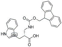 (R)-2-[(9H-FLUOREN-9-YLMETHOXYCARBONYLAMINO)-METHYL]-3-(1H-INDOL-3-YL)-PROPIONIC ACID Struktur