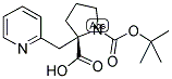 BOC-(S)-ALPHA-(2-PYRIDINYLMETHYL)-PROLINE Struktur