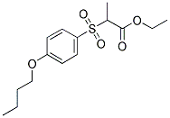 2-[(4-BUTOXYPHENYL)SULFONYL] PROPANOIC ACID ETHYL ESTER Struktur