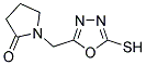 1-[(5-MERCAPTO-1,3,4-OXADIAZOL-2-YL)METHYL]PYRROLIDIN-2-ONE Struktur