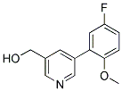 [5-(5-FLUORO-2-METHOXYPHENYL)PYRIDIN-3-YL]METHANOL Struktur