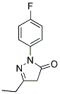 5-ETHYL-2-(4-FLUORO-PHENYL)-2,4-DIH YDRO-PYRAZOL-3-ONE Struktur