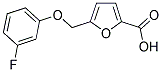 5-[(3-FLUOROPHENOXY)METHYL]-2-FUROIC ACID Struktur