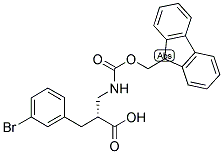 (R)-3-(3-BROMO-PHENYL)-2-[(9H-FLUOREN-9-YLMETHOXYCARBONYLAMINO)-METHYL]-PROPIONIC ACID Struktur