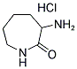 (+/-)-3-AMINOHEXAHYDRO-2H-AZEPIN-2-ONE HYDROCHLORIDE Struktur