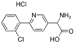 2-AMINO-2-(6-(2-CHLOROPHENYL)PYRIDIN-3-YL)ACETIC ACID HYDROCHLORIDE Struktur