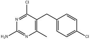 4-CHLORO-5-(4-CHLORO-BENZYL)-6-METHYL-PYRIMIDIN-2-YLAMINE Struktur