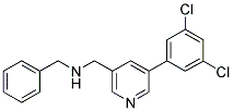 N-BENZYL-1-[5-(3,5-DICHLOROPHENYL)PYRIDIN-3-YL]METHANAMINE Struktur