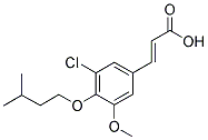 (2E)-3-[3-CHLORO-4-(ISOPENTYLOXY)-5-METHOXYPHENYL]ACRYLIC ACID Struktur