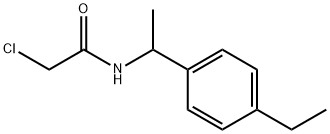 2-CHLORO-N-[1-(4-ETHYLPHENYL)ETHYL]ACETAMIDE Struktur