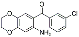 (7-AMINO-2,3-DIHYDRO-1,4-BENZODIOXIN-6-YL)(3-CHLOROPHENYL)METHANONE Struktur