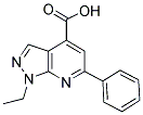 1-ETHYL-6-PHENYL-1H-PYRAZOLO[3,4-B]PYRIDINE-4-CARBOXYLIC ACID Struktur