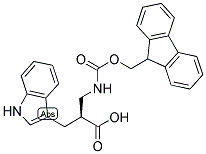 (S)-2-[(9H-FLUOREN-9-YLMETHOXYCARBONYLAMINO)-METHYL]-3-(1H-INDOL-3-YL)-PROPIONIC ACID Struktur