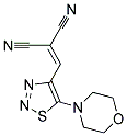 [(5-MORPHOLIN-4-YL-1,2,3-THIADIAZOL-4-YL)METHYLENE]MALONONITRILE Struktur