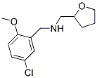 N-(5-CHLORO-2-METHOXYBENZYL)-N-(TETRAHYDROFURAN-2-YLMETHYL)AMINE Struktur