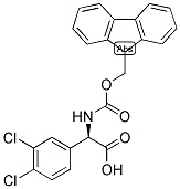 (R)-(3,4-DICHLORO-PHENYL)-[(9H-FLUOREN-9-YLMETHOXYCARBONYLAMINO)]-ACETIC ACID Struktur