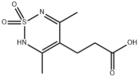 3-(3,5-DIMETHYL-1,1-DIOXO-1,2-DIHYDRO-1LAMBDA6-[1,2,6]THIADIAZIN-4-YL)-PROPIONIC ACID Struktur