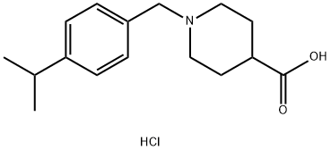 1-(4-ISOPROPYLBENZYL)PIPERIDINE-4-CARBOXYLIC ACID HYDROCHLORIDE Struktur