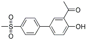 1-[4-HYDROXY-4'-(METHYLSULFONYL)[1,1'-BIPHENYL]-3-YL] ETHANONE Struktur