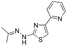 ACETONE (4-PYRIDIN-2-YL-1,3-THIAZOL-2-YL)HYDRAZONE Struktur