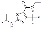 2-ISOPROPYLAMINO-4-TRIFLUOROMETHYL-THIAZOLE-5-CARBOXYLIC ACID ETHYL ESTER Struktur