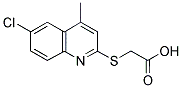 (6-CHLORO-4-METHYL-QUINOLIN-2-YLSULFANYL)-ACETIC ACID Struktur