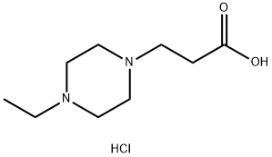 3-(4-ETHYL-PIPERAZIN-1-YL)-PROPIONIC ACID DIHYDROCHLORIDE Struktur