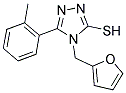 4-(2-FURYLMETHYL)-5-(2-METHYLPHENYL)-4H-1,2,4-TRIAZOLE-3-THIOL Struktur