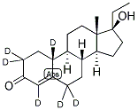 4-ESTREN-17ALPHA-ETHYL-17BETA-OL-3-ONE-2,2,4,6,6,10-D6 Struktur